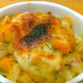 ちーまぐ's cooksnap of when they made ♪かぼちゃとチキンのほっこりグラタン♪.