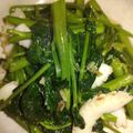 クックK147Q1☆'s cooksnap of when they made 空芯菜とイカのガーリック炒め.