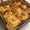 george☆'s cooksnap of when they made サツマイモたっぷりのロールパン.