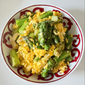 クックW5UP70☆'s cooksnap of when they made いり卵とアスパラのマヨ炒め.