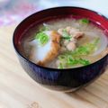 umi☆neco's cooksnap of when they made さつま揚げと納豆の…お味噌汁.