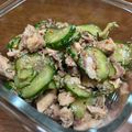 ﾐｯｼｰｴﾘｵｯﾄ's cooksnap of when they made さば缶と胡瓜のポン酢和え.