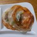 ポニーリボン's cooksnap of when they made 余った餃子の皮deトマトチーズの包み揚げ.