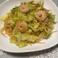 QPはにー's cooksnap of when they made 海老塩焼きそば.
