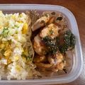 なーなちゃん's cooksnap of when they made 鶏むねdeお肉柔らか♡大葉タレの油淋鶏.
