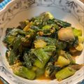 お山のエイ's cooksnap of when they made 新玉ねぎの葉の味噌炒め.