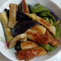 あるまじーろ♪'s cooksnap of when they made ちくわガンバル！ナス、ピーマンの中華炒め.