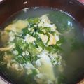 クックM96XDX☆'s cooksnap of when they made セロリの葉と卵の中華スープ.