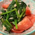 RED☆boots's cooksnap of when they made ほうれん草とシーチキンとトマトのサラダ.