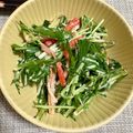 ＊＊めろん＊＊'s cooksnap of when they made 水菜とカニカマの胡麻マヨサラダ.