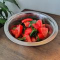 まめたん's cooksnap of when they made 美肌♡絶品 トマトと大葉の白だしマリネ.