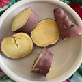 たんぽぽッ's cooksnap of when they made ＜さつまいも＞レンジでふかし芋・焼き芋.