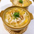 みぽぽ37's cooksnap of when they made 5分de旨辛ツナ玉白菜うどん鍋☆夜食.