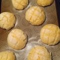 ひよどりちょらん's cooksnap of when they made 30分で完成！？不思議パンのメロンパン2.