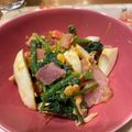 mfly's cooksnap of when they made ほうれん草とベーコンの彩りサラダ♪.