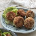 Ruriluru's cooksnap of when they made ＊ドライカレーリメイク揚げないコロッケ＊.