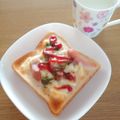 ﾋﾟﾛﾐ♡'s cooksnap of when they made チーズとろけるオープンホットドッグ.