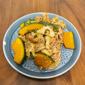 hapicome's cooksnap of when they made ★デパ地下風★豚肉・蓮根・南瓜の甘辛炒め.