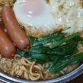 Sonta3322's cooksnap of when they made プデチゲ　カムジャ麺or辛ラーメン.