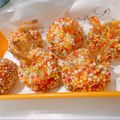 Mimi0130's cooksnap of when they made ひな祭りやお花見に【海老のあられ揚げ】.