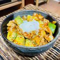 料理男子部🍻's cooksnap of when they made 簡単☆アボカド入り豚キムチ丼♪温玉のせ～.