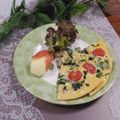 クックHG9V8Y☆'s cooksnap of when they made 法蓮草とパプリカの和キッシュ風薄焼き.