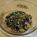 ラリー＆サラ's cooksnap of when they made レンジだけ★茄子とエノキ中華風和え物.