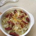Ruriluru's cooksnap of when they made ズボラ？！うどんグラタン♪.