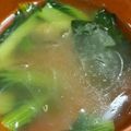 ヒヨコマメ☆'s cooksnap of when they made ターサイと椎茸と卵の中華スープ・4人分.