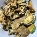 ami-rarara's cooksnap of when they made 10分☆ズッキーニと舞茸のカレーマヨ炒め.