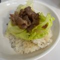 ワーキングマザーなつ's cooksnap of when they made 簡単焼肉ライスバーガー♪ランチやお弁当に.