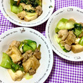 ふたごゆき's cooksnap of when they made 鶏もも肉と厚揚げの煮物♪簡単おかず青梗菜.