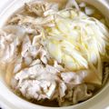 のんべぇヒロ's cooksnap of when they made 塩でいただく、豚と葱のしゃぶしゃぶ鍋.