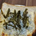ビビ2525's cooksnap of when they made ちりめんじゃこ（しらす）トースト♬.
