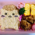 ぷーこママン's cooksnap of when they made ちいかわくりまんじゅうおにぎり弁当！.