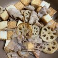 クック1O0AK4☆'s cooksnap of when they made 豚バラ、厚揚げ、れんこんの炒め物.