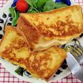 在宅勤務のおじさん's cooksnap of when they made 絶品!＊フレンチトーストクロックムッシュ.