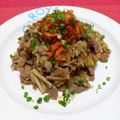 ＴＯＭＯ ＹＵ's cooksnap of when they made 牛肉のスタミナ炒めキムチ盛り.