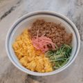 ☆ｷｬｻﾘﾝ☆'s cooksnap of when they made サッと作れる水菜の三色丼.