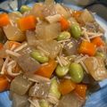 ゆみらんたん's cooksnap of when they made ご飯にあう！コロコロ大根＆とろとろエノキ.