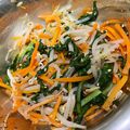 シェイリー's cooksnap of when they made 春菊ともやしと人参のお浸し.