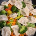 ポメちょん's cooksnap of when they made 餃子とブロッコリーのフライパン蒸し.
