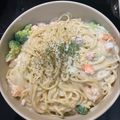 Phamvandon's cooksnap of when they made 海老とブロッコリーのクリームパスタ.