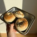 Mana's cooksnap of when they made *｡☆むっちむちプレーンベーグル*｡☆.