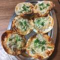 へろへろへ's cooksnap of when they made 余った餃子の皮で♡しらすのおつまみピザ.