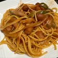 やすりん's cooksnap of when they made 喫茶店の味‪✿濃厚ナポリタン.