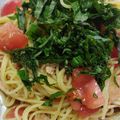 きゃろり's cooksnap of when they made ツナとトマトの冷製パスタ.