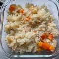 ぺろ54087's cooksnap of when they made 土鍋使用エビピラフ.