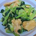 kaori238's cooksnap of when they made 【楽めし】鶏胸肉と小松菜の醤油マヨ炒め.