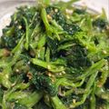 Chimy08's cooksnap of when they made わさび菜のおひたし.